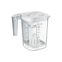 Rotho LOFT Back Messbecher mit Zitronenpresse,  1, 5 Liter 1026001100,  Farbe: weiß