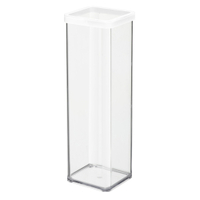Rotho LOFT Premium Dose,  Hochformat,  2 Liter 1160690000,  Farbe: transparent / weiße Dichtung
