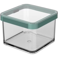 Rotho LOFT Premium Vorratsdose,  quadratisch,  0, 5 Liter 1160305092,  Farbe: mistletoe green