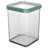 Rotho LOFT Premium Vorratsdose,  quadratisch,  1 Liter 1160405092,  Farbe: mistletoe green