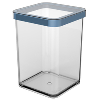 Rotho LOFT Premium Vorratsdose,  quadratisch,  1 Liter 1160406161,  Farbe: horizon blue