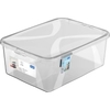 Rotho LONA Aufbewahrungsbox mit Deckel,  transparent 1046700096,  Füllmenge: 10 Liter