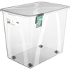 Rotho LONA Aufbewahrungsbox mit Deckel,  transparent 1047300096,  Füllmenge: 70 Liter