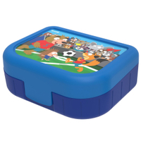 Rotho Lunchbox MEMORY KIDS,  1 Liter 1016410599,  Design: football