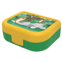 Rotho Lunchbox MEMORY KIDS,  1 Liter 1016410600,  Design: jungle