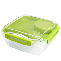 Rotho MEMORY B3 Salatbox 1, 7 Liter 1009205070,  Farbe: lime grün