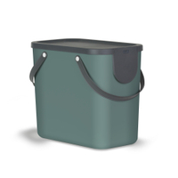 Rotho Mülleimer Trennsystem ALBULA,  25 Liter 1024905092,  Farbe: mistletoe green