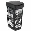 Rotho Mülleimer TWIST,  25 Liter 1167610228,  Motiv: hipster