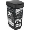 Rotho Mülleimer TWIST,  50 Liter 1167710228,  Motiv: hipster