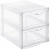 Rotho ORGAMIX Schubladenbox,  transparent 1421900096,  2 Schubladen,  Maße: 360 x 260 x 255 mm,  DIN A4 Format