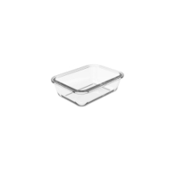 Rotho PAGAMALU Glasbehälter,  transparent 1029600096,  Fassungsvermögen: 0, 38 Liter