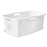 Rotho PIXEL Wäschekorb,  40 Liter 1400601100,  Farbe: weiß