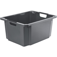 Rotho REVERSO Drehstapelbox,  46 Liter 1762108853,  Farbe: anthrazit