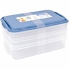 Rotho RONDO Foodcenter,  blau 1702806161,  1 Set = 2 x 0, 75 Liter + 1 x 1, 35 Liter