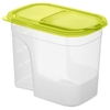 Rotho SUNSHINE Schüttdose,  transparent / grün 1121005073,  Fassungsvermögen: 2, 2 Liter