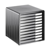 Rotho TIMELESS Bürobox,  anthrazit 1112908853,  10 Schubladen