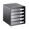 Rotho TIMELESS Bürobox,  anthrazit 1113208853,  5 Schubladen