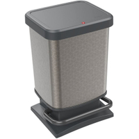 Rotho Treteimer PASO,  20 Liter 1754011013,  Farbe: anthrazit,  Hexagon
