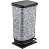 Rotho Treteimer PASO,  40 Liter 1754110474,  Farbe: grau,  Kacheln