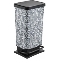 Rotho Treteimer PASO,  40 Liter 1754110474,  Farbe: grau,  Kacheln