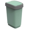 Rotho TWIST ECO Schwingdeckeleimer 25 l 1754405092PC,  Farbe: grün