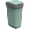 Rotho TWIST ECO Schwingdeckeleimer 50 l 1754505092PC,  Farbe: grün