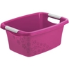 Rotho Wäschewanne FLOWERS,  12 Liter 1751190000,  Farbe: pink / weiß