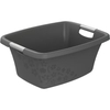 Rotho Wäschewanne FLOWERS,  25 Liter,  ideal für die Handwäsche 1756608853,  Farbe: anthrazit