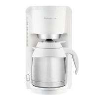 Rowenta Adagio Filterkaffeemaschine,  10-15 Tassen CT3811,  Farbe: weiß/Edelstahl