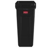 Rubbermaid Abfalleimer Slim Jim,  60 Liter 1955959,  Farbe: schwarz