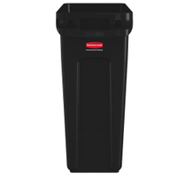Rubbermaid Abfalleimer Slim Jim,  60 Liter 1955959,  Farbe: schwarz
