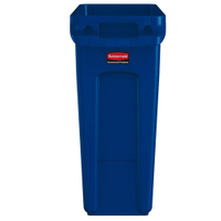 Rubbermaid Abfalleimer Slim Jim,  60 Liter 1971257,  Farbe: blau
