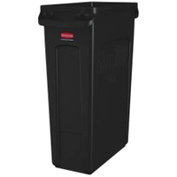 Rubbermaid Abfalleimer Slim Jim,  87 Liter FG354060BLA,  Farbe: schwarz