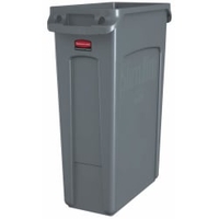 Rubbermaid Abfalleimer Slim Jim,  87 Liter FG354060GRAY,  Farbe: grau