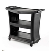 Rubbermaid EXECUTIVE-SERIE Servicewagen,  mit 3 Böden FG9T6800BLA,  Farbe: schwarz