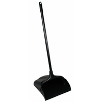 Rubbermaid Lobby Pro Kehrschaufel mit langem Stiel,  schwarz FG253100BLA,  ohne Deckel