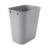 Rubbermaid Recycling-Abfallkorb,  Vollkunststoffbauweise,  grau FG295500GRAY,  Volumen: 12, 9 Liter