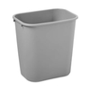 Rubbermaid Recycling-Abfallkorb,  Vollkunststoffbauweise,  grau FG295600GRAY,  Volumen: 26, 6 Liter