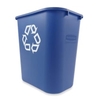 Rubbermaid Recycling-Mülleimer,  mit Recycling-Logo,  blau FG295773BLUE,  Volumen: 39 Liter