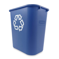 Rubbermaid Recycling-Mülleimer,  mit Recycling-Logo,  blau FG295773BLUE,  Volumen: 39 Liter