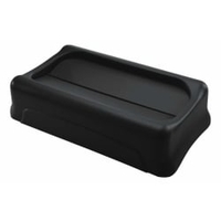 Rubbermaid Schwingdeckel Slim Jim,  schwarz FG267360BLA,  Farbe: schwarz