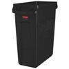 Rubbermaid Slim Jim Abfalleimer aus Kunststoff,  60 Liter 1956181,  Farbe: braun
