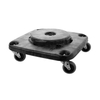Rubbermaid Transportroller 4-eckig für BRUTE Abfallbehälter FG353000BLA,  Maße (L x B x H): 43, 82 x 43, 82 x 15, 88 cm