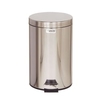 Rubbermaid Tretmülleimer mit Kunststoffeinsatz,  13, 2 Liter FGMST35SSPL,  Farbe: silber