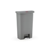 Rubbermaid Tretmülleimer Slim Jim Step-On,  Kunststoff,  68 Liter 1883604,  Farbe: grau