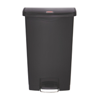 Rubbermaid Tretmülleimer Slim Jim Step-On,  Kunststoff,  68 Liter 1883613,  Farbe: schwarz
