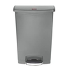 Rubbermaid Tretmülleimer Slim Jim Step-On,  Kunststoff,  90 Liter 1883606,  Farbe: grau