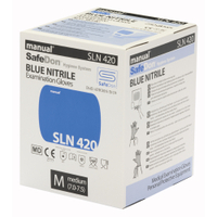 SafeDon Blue Nitril Einmalhandschuhe,  puderfrei 1 Packung = 250 Stück,  Größe L