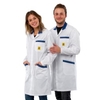 SafeGuard ESD Kittel Pro-Line,  weiß/ blau,  3/4 Länge DSWL42417,  1 Unisex Kittel,  Größe 2XL