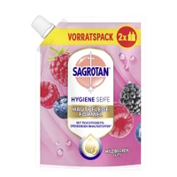Sagrotan Hygieneseife,  mit hautpflegender Formel,  Nachfüllbeutel 3252068,  500 ml - Nachfüllbeutel,  Brombeere & Waldfürchte
